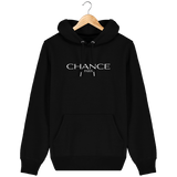 Chance Paris Men Medium Fit Hoodie White Embroidered Logo