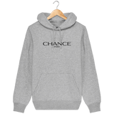 Chance Paris Men Medium Fit Hoodie Black Embroidered Logo