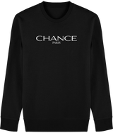 Chance Paris Men Sweatshirt White Embroidered Logo