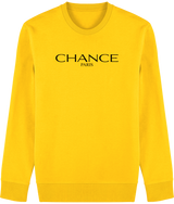 Chance Paris Men Sweatshirt Black Embroidered Logo