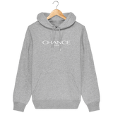 Chance Paris Men Medium Fit Hoodie White Embroidered Logo
