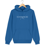 Chance Paris Men Medium Fit Hoodie White Embroidered Logo