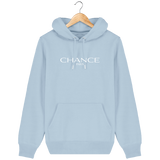 Chance Paris Men Medium Fit Hoodie White Embroidered Logo