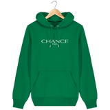 Chance Paris Men Medium Fit Hoodie White Embroidered Logo