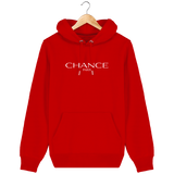 Chance Paris Men Medium Fit Hoodie White Embroidered Logo