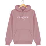 Chance Paris Men Medium Fit Hoodie White Embroidered Logo