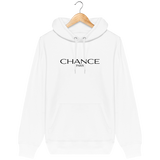 Chance Paris Men Medium Fit Hoodie Black Embroidered Logo