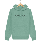 Chance Paris Men Medium Fit Hoodie Black Embroidered Logo