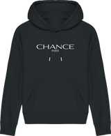 Chance Paris Women Hoodie Medium Fit White Embroidered Logo