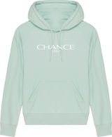 Chance Paris Women Hoodie Medium Fit White Embroidered Logo