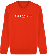 Chance Paris Men Sweatshirt White Embroidered Logo
