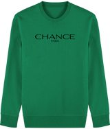 Chance Paris Men Sweatshirt Black Embroidered Logo
