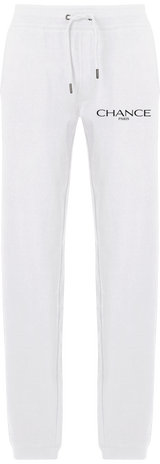 Chance Paris Men Sweatpants Black Embroidered Logo