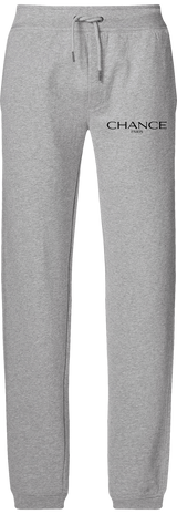 Chance Paris Men Sweatpants Black Embroidered Logo