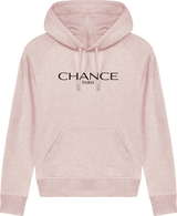 Chance Paris Women Medium Fit Hoodie Black Embroidered Logo