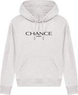 Chance Paris Women Medium Fit Hoodie Black Embroidered Logo