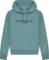 Chance Paris Women Medium Fit Hoodie Black Embroidered Logo