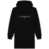 Chance Paris Women Hoodie Dress White Embroidered Logo