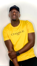 Chance Paris Men T-Shirt Black Embroidered Logo