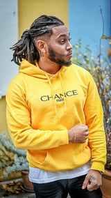 Chance Paris Men Hoodie Black Embroidered Logo
