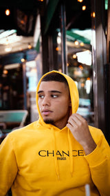 Chance Paris Men Hoodie Black Embroidered Logo