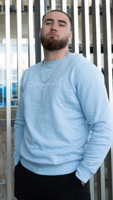 Chance Paris Men Sweatshirt White Embroidered Logo