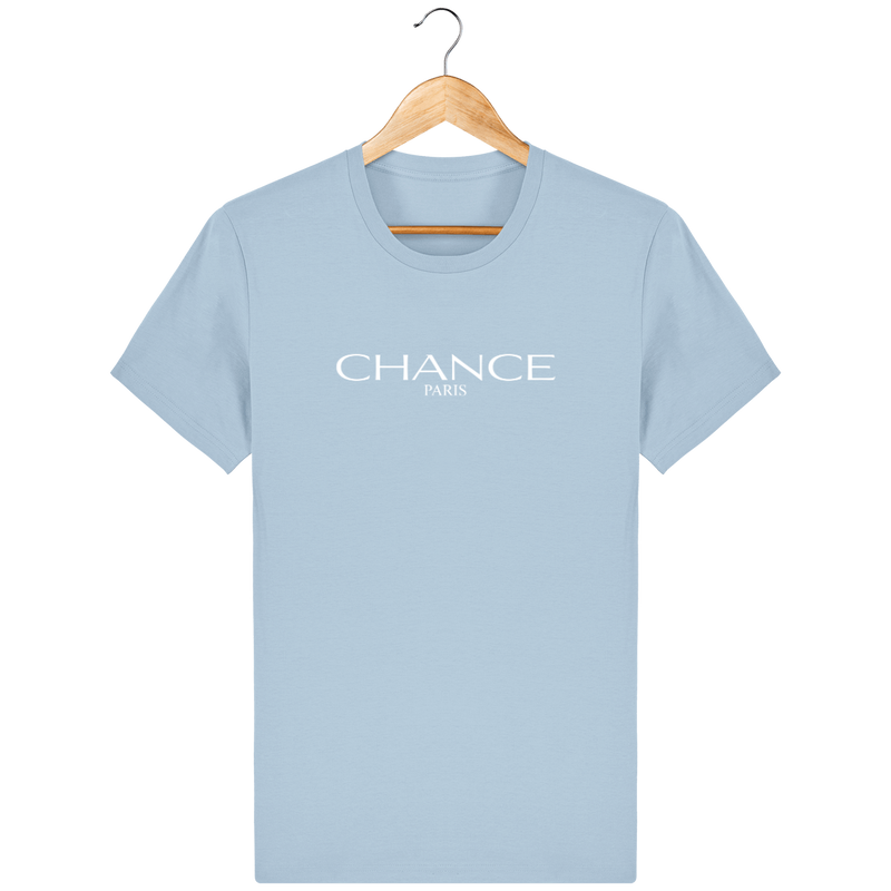 Chance Paris Men T-Shirt White Embroidered Logo