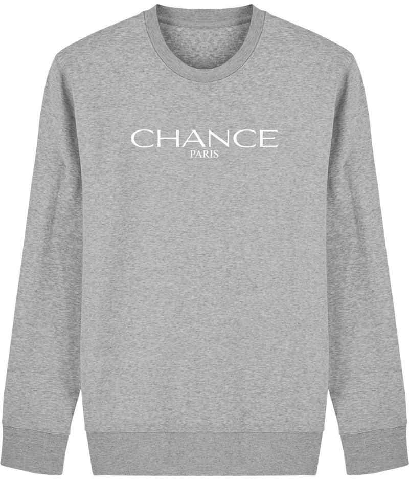 Chance Paris Men Sweatshirt White Embroidered Logo