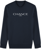 Chance Paris Men Sweatshirt White Embroidered Logo
