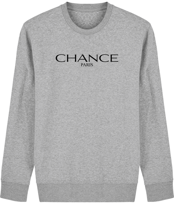 Chance Paris Men Sweatshirt Black Embroidered Logo