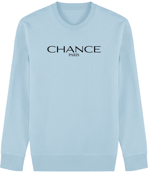 Chance Paris Men Sweatshirt Black Embroidered Logo