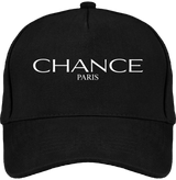 Chance Paris Dad Hat White Embroidered Logo