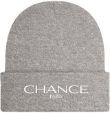 Chance Paris Beanie White Embroidered Logo