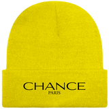 Chance Paris Beanie Black Embroidered Logo